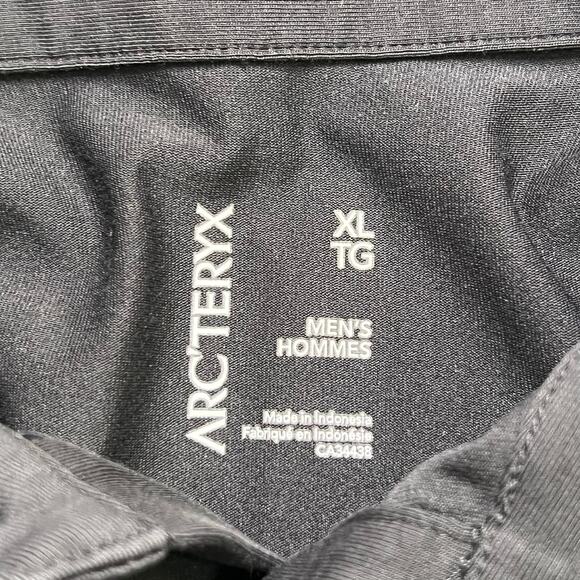 Arc’teryx Captive SS Polo Shirt Men’s XL Black Short Sleeve Logo outdoors - Picture 2 of 10